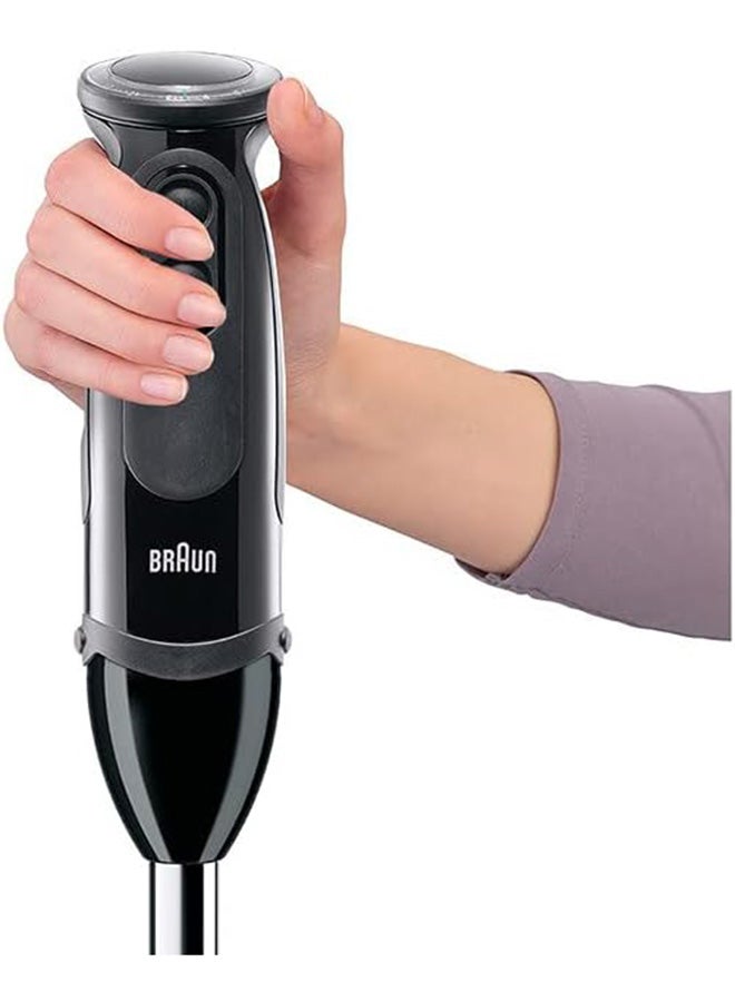 BRAUN Multi Quick 5, 21 Speeds, 0.500L Chopper, 0.600L Beaker, Whisk, Masher, Splash Control, EasyClick System & BPA-Free Beaker MQ5237BK Black - Image 4