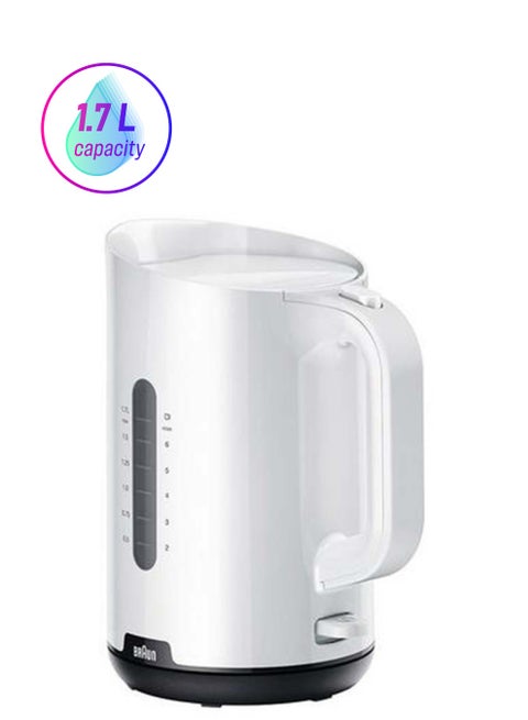 Kettle, Washable Anti Scale Filter, 1.7 L 2200 W WK1100WH White
