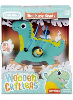 Wooden Critters Busy Beads Dino - pnsku/N50595215A/45/_/1732287240/c6a75220-2ee3-473f-a1c0-6dd8e97f7e9e