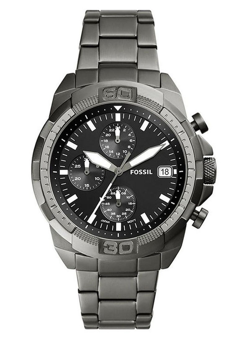 FOSSIL Men's Bronson Stainless Steel Watch FS5852 - 44 mm - Black - Image 1