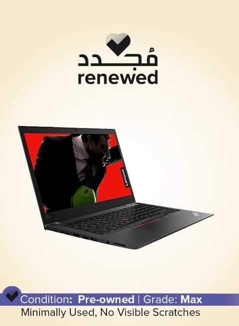 Renewed - Thinkpad T480s (2020) Laptop With 14-Inch Display,Intel Core i7 Processor/8th Gen/16GB RAM/256GB SSD/Intel HD Graphics English Black