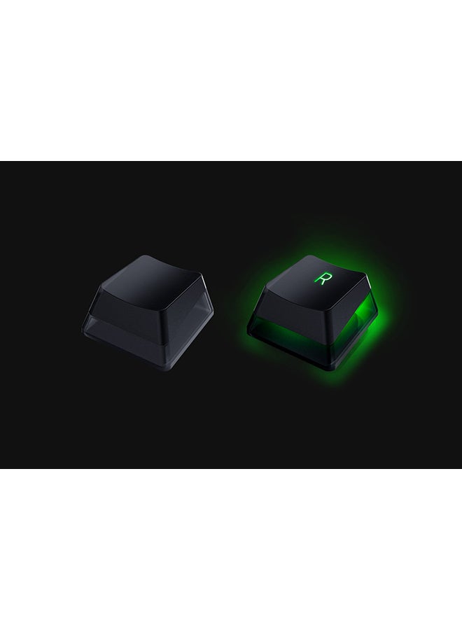 RAZER - Phantom Keycap Upgrade Set Unique Stealth Pudding Design for Shine-through Razer Chroma RGB Lighting - Black - Image 1