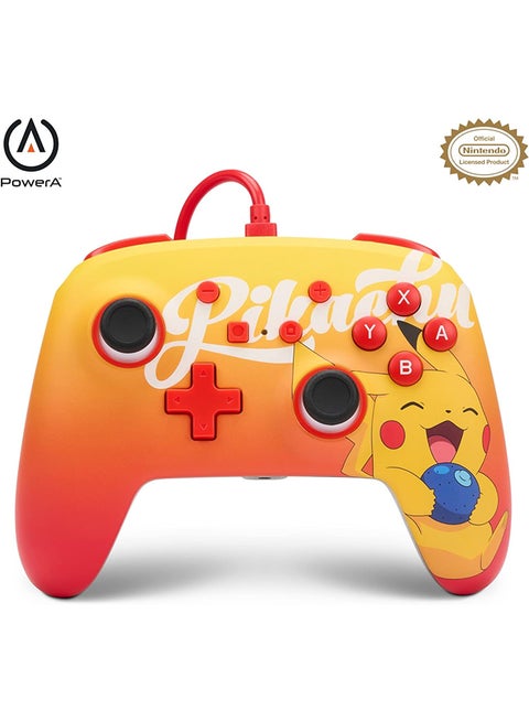 Enhanced Wired Controller Pokémon: Oran Berry Pikachu