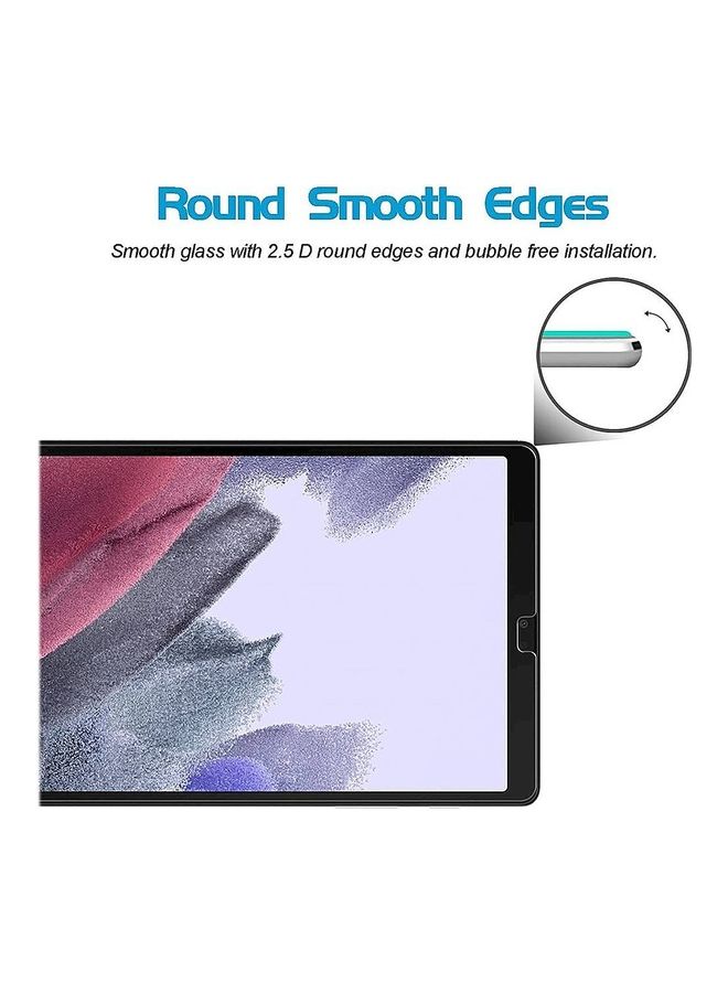 لاصقة حماية للشاشة من الزجاج المقوى لجهاز سامسونج جالاكسي تاب A7 لايت 8.7بوصة شفاف