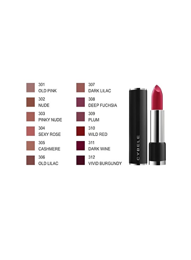 CYBELE Matte Lipstick 309 Plum  - Image 2