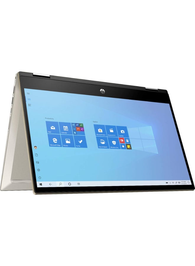 HP - Pavilion x360 2-in-1 (Upgraded Version) Laptop With 14-Inch Touch-Screen Full HD Display, 11th Gen Core i5 Processer/8GB RAM/256GB SSD/Intel UHD Graphics/Windows 10 /International Version English Warm Gold - Image 1