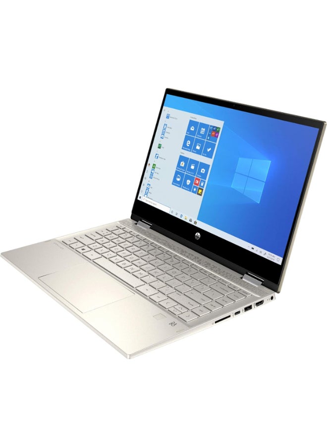 HP - Pavilion x360 2-in-1 (Upgraded Version) Laptop With 14-Inch Touch-Screen Full HD Display, 11th Gen Core i5 Processer/8GB RAM/256GB SSD/Intel UHD Graphics/Windows 10 /International Version English Warm Gold - Image 1