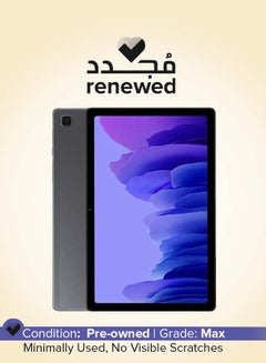 Renewed - Galaxy Tab A7 (2020), 10.4-Inch, 32GB, 3GB RAM, Wi-Fi, 4G LTE, Dark Gray -
