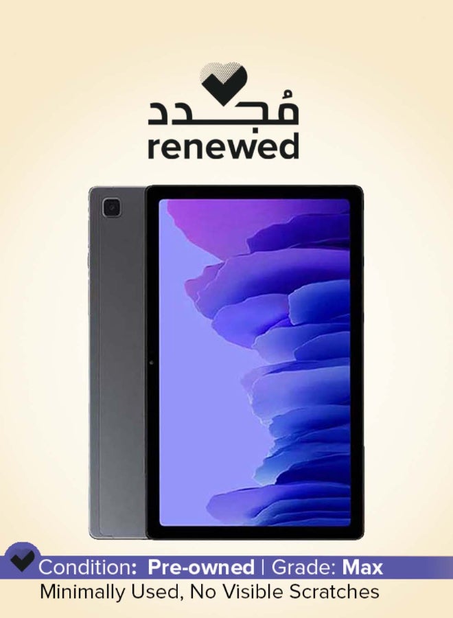 سامسونج متجدد - Galaxy Tab A7 (2020)، شاشة 10.4 بوصة، 32 جيجابايت، 3 جيجابايت رام، واي فاي، الجيل الرابع LTE، رمادي داكن - الإصدار العالمي - Image 1