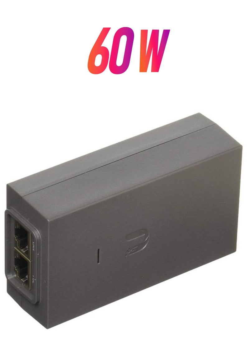 UBIQUITI POE-50V-60W Gigabit 1.2A AC/DC Adapter With LAN Port Black  - Image 1