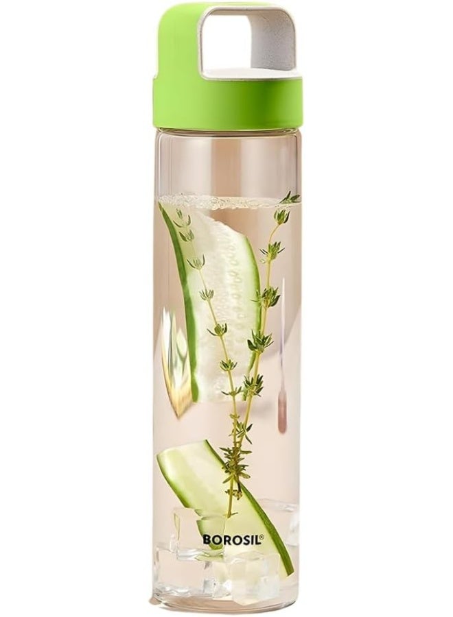 Borosil Crysto Glass Water Bottle Clear 750ml - Image 1