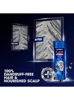 CLEAR Clear Men  3In1 Shampoo For Men, Anti Dandruff Shampoo For Hair, Face And Body Blue 400ml  - Image 5