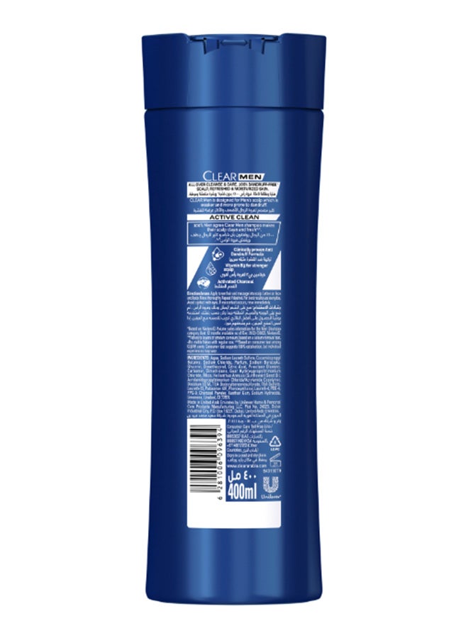Clear Men  3In1 Shampoo For Men, Anti Dandruff Shampoo For Hair, Face And Body Blue 400ml - Image 2