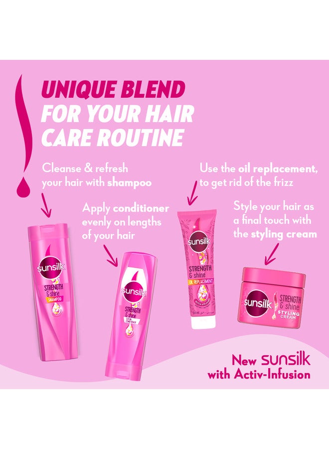 Sunsilk Strength & Shine Styling Cream, Activ Infusion Provitamin B5 & Smoothening Oil, 275ml  - Image 5