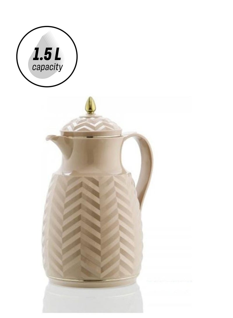 Rose Modern Design Attractive Thermos Beige 17 x 12 x 25cm - Image 1