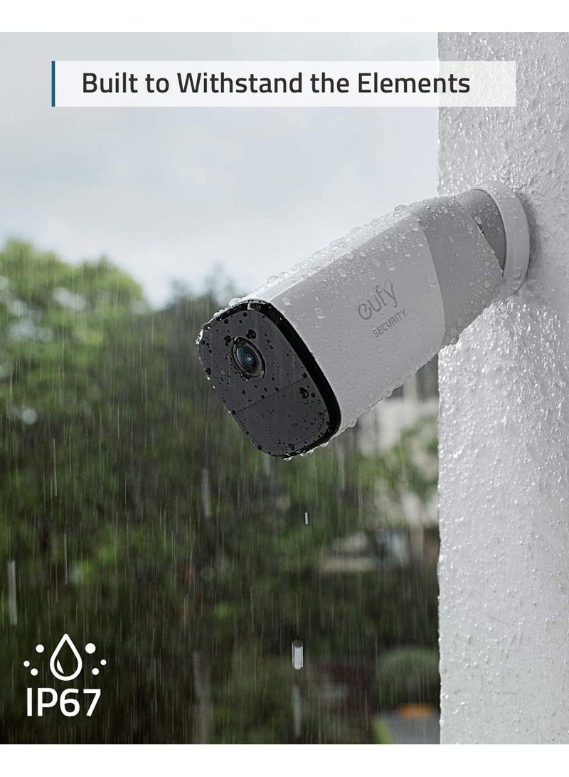 eufy - Security, eufyCam 2 Pro Wireless Home Security Camera System, 365-Day Battery Life, HomeKit Compatibility, 2K Resolution, IP67 Weatherproof, Night Vision, 2-Cam Kit, No Monthly Fee - Image 1