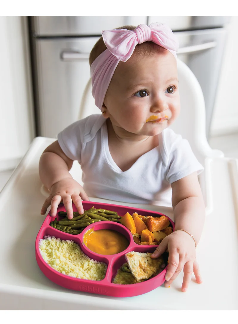 bbluv YÃ¼mi Anti-Spill Silicone Suction Plate & Spoon Set â€“ BPA-Free, Baby & Toddler Feeding Dish â€“ Microwave & Dishwasher Safe