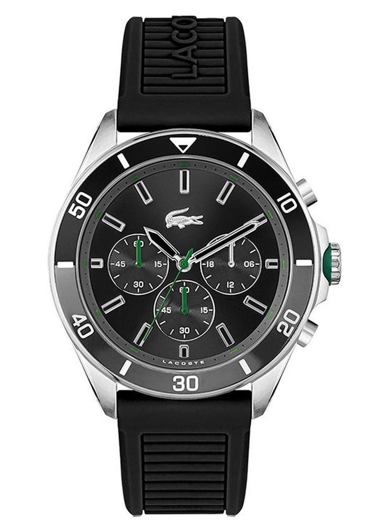 لاكوست ساعة يد تاي بريكر بقرص أسود طراز 2011152 للرجال - Image 1