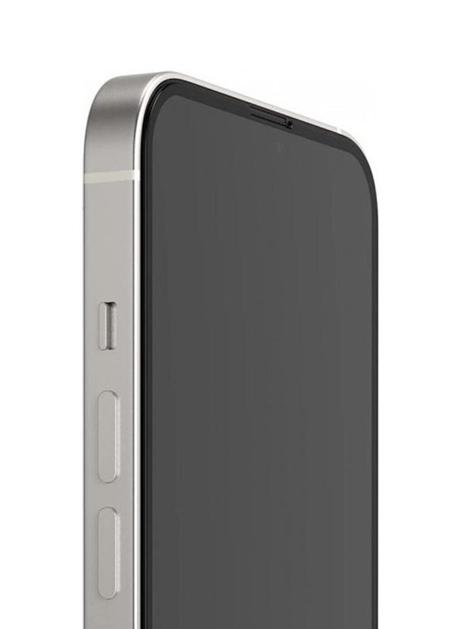 MARGOUN Ultimate 3D Tempered Glass Screen Protector for Apple iPhone 13 Pro/13 Clear/Black - Image 4