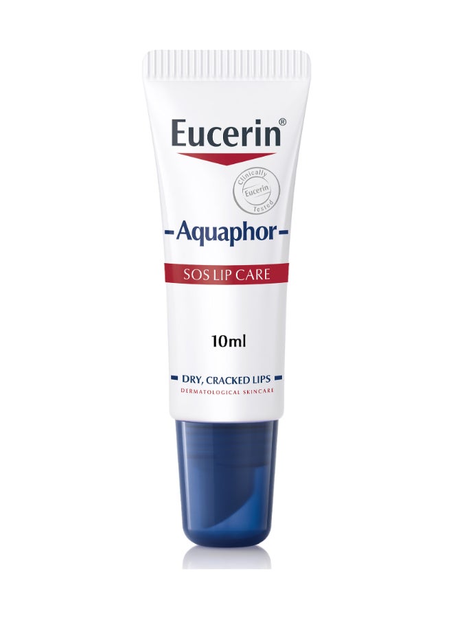Eucerin - Aquaphor Sos Lip Repair Lip Balm Moisturizing Effect For Dry And Cracked Lips 10ml - Image 1