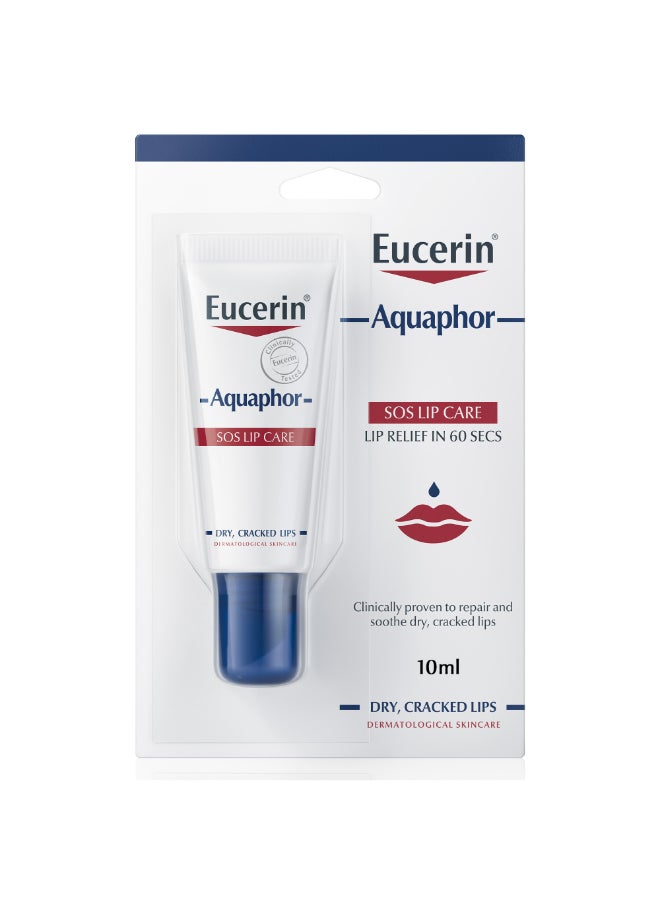 Eucerin Aquaphor Sos Lip Repair Lip Balm Moisturizing Effect For Dry And Cracked Lips 10ml - Image 1