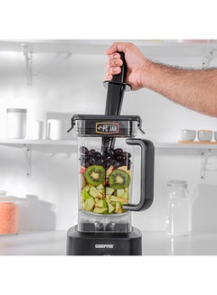 GEEPAS Professional Blender, Powerful Motor - Various Speed Options, Unbreakable PC Jar, Stainless Steel 6 Leave Blade, Countertop Blender for Milkshake Fruit Smoothie Maker 2 L 2000 W GSB44078N Black  - Image 4