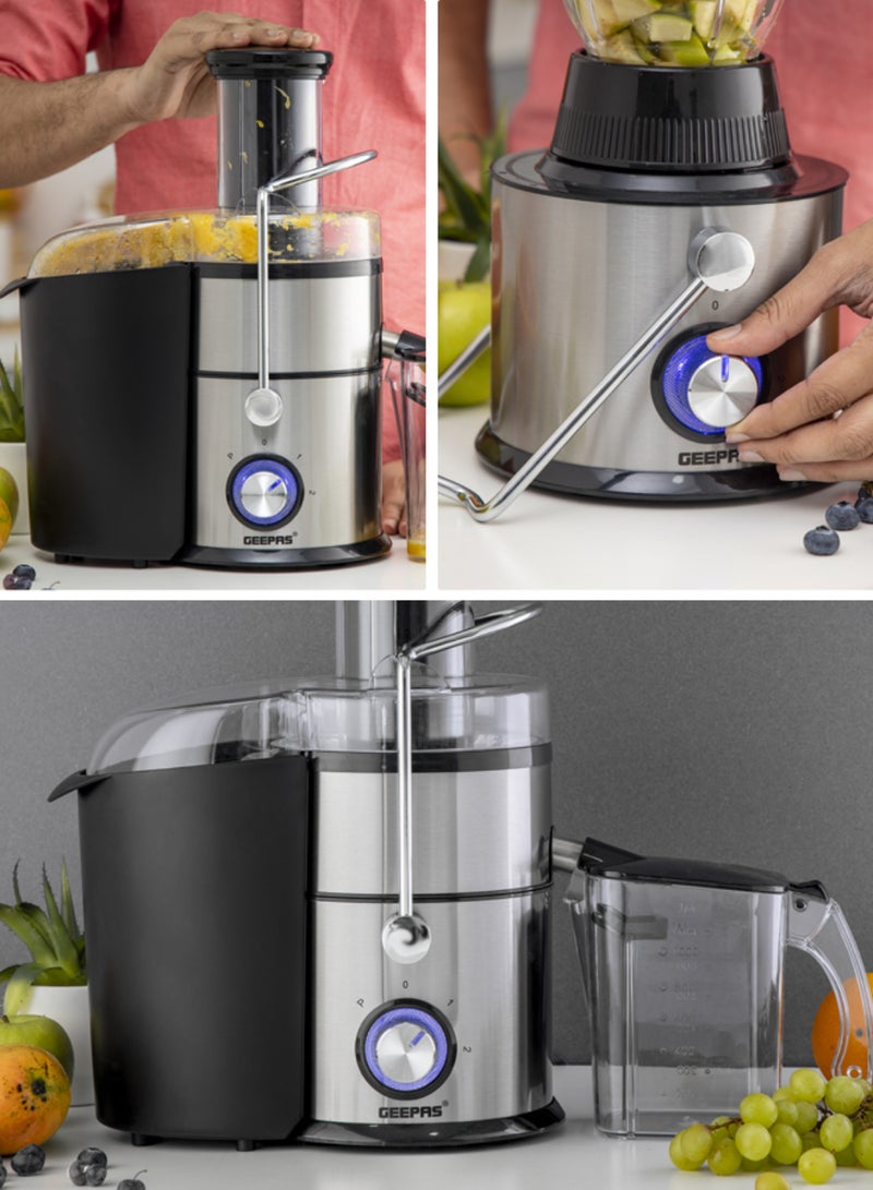 جيباس - خلّاط وعصّارة 4 في 1 2.2 L 800 W GSB44049 فضي/أسود - Image 1