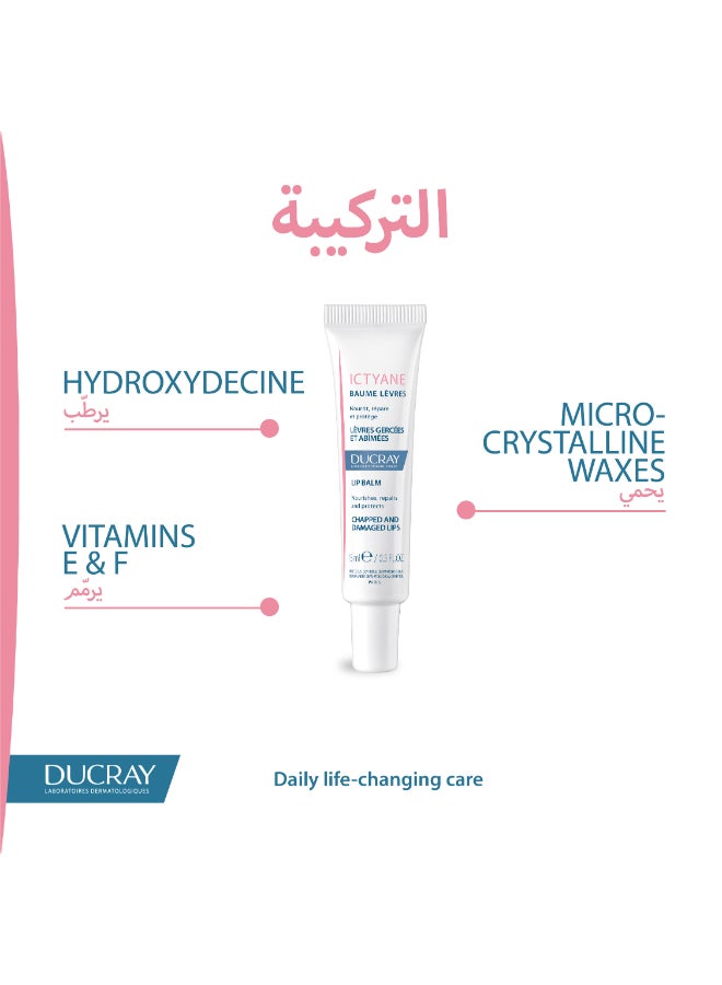 DUCRAY - Ictyane Lipcare Lip Balm Hd 15Ml 15ml - Image 1
