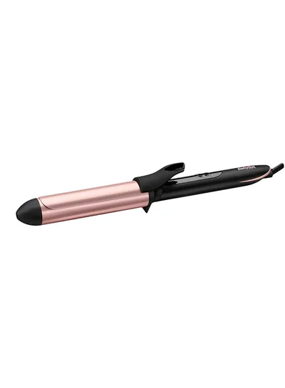 بيبي ليس Hair Curling Iron Extensive Wide Reach 32mm Curling Tong Barrel  Ultra-Fast Heat With Led And 6 Temperature Setting 160°C-210°C 2.5m Ceramics Swivel Cord Rose Quartz
