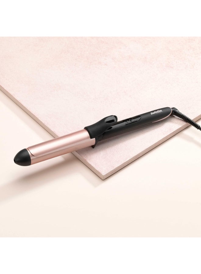 BaByliss Hair Curling Iron Extensive Wide Reach 32mm Curling Tong Barrel  Ultra-Fast Heat With Led And 6 Temperature Setting 160°C-210°C 2.5m Ceramics Swivel Cord Rose Quartz - Image 3