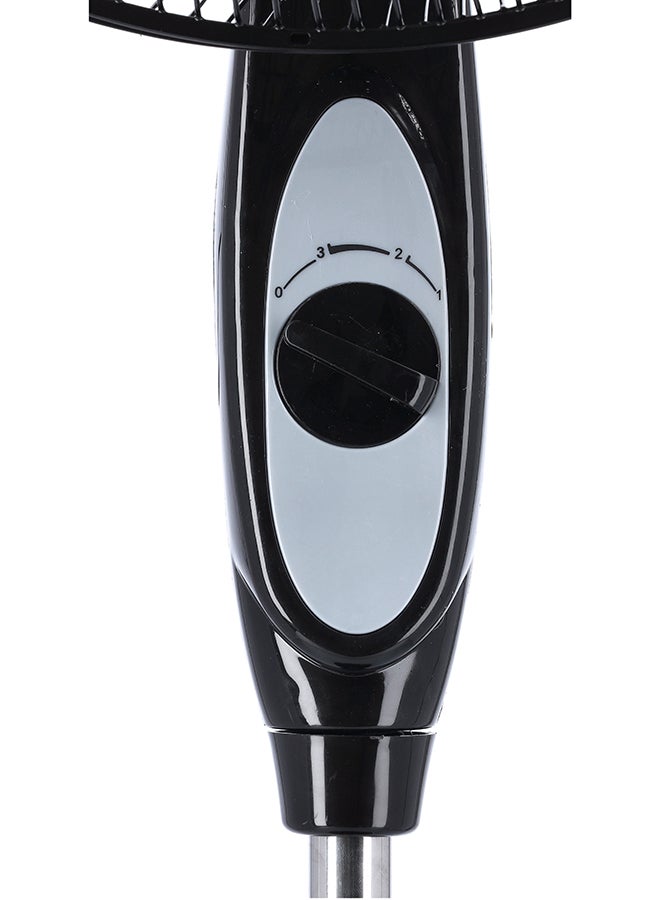 16" Stand Fan With 4 Speed Control, High Air Flow, Super Quiet Motor, Wide Range Oscillation, 5 Leaf AS Blades 70 W OMF1794 Black