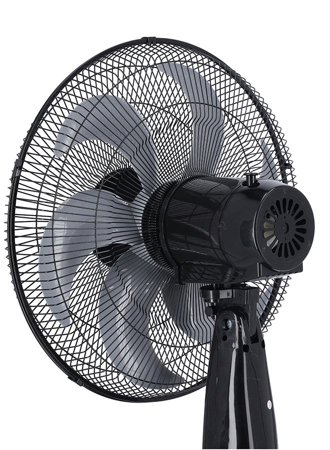 16" Stand Fan With 4 Speed Control, High Air Flow, Super Quiet Motor, Wide Range Oscillation, 5 Leaf AS Blades 70 W OMF1794 Black