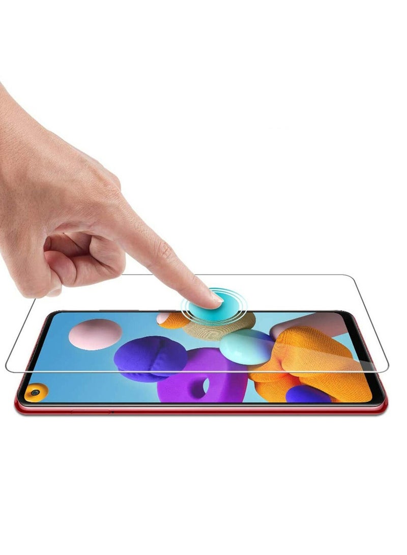 MARGOUN Ultimate Tempered Glass Screen Protector for Samsung Galaxy A21s Clear - Image 2