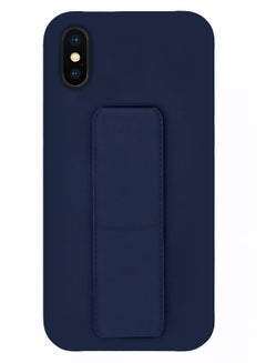 MARGOUN Protective Case Cover with Finger Grip Stand for Apple iPhone XS/X Dark Blue  - Image 2