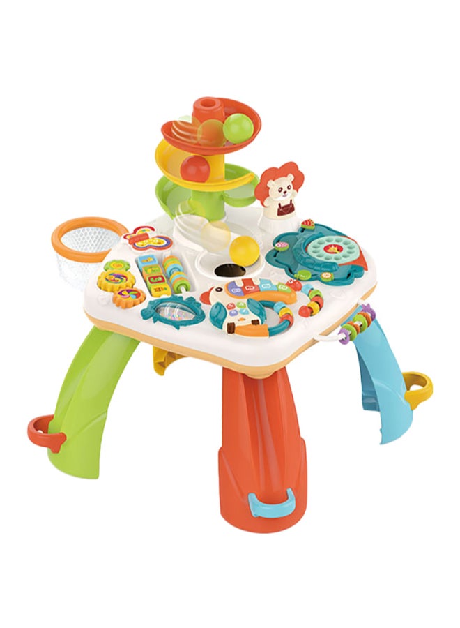 هوانجر طاولة أنشطة للأطفال وطاولة تعليمية للأطفال بعمر 1 و2 و3 سنوات والأطفال الصغار والرضع والأولاد والبنات - Image 1