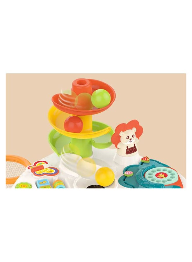 هوانجر طاولة أنشطة للأطفال وطاولة تعليمية للأطفال بعمر 1 و2 و3 سنوات والأطفال الصغار والرضع والأولاد والبنات - Image 2