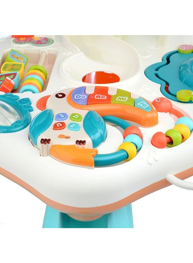 هوانجر طاولة أنشطة للأطفال وطاولة تعليمية للأطفال بعمر 1 و2 و3 سنوات والأطفال الصغار والرضع والأولاد والبنات - Image 3