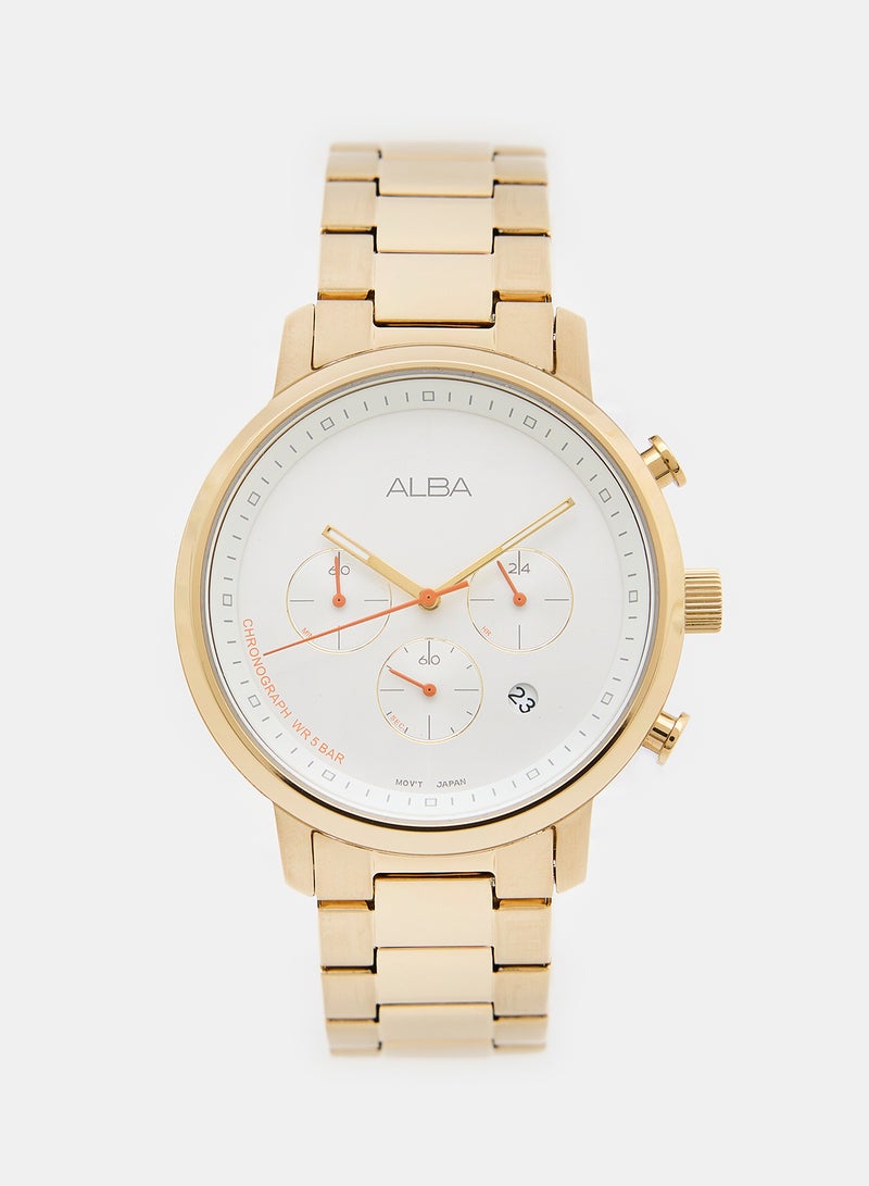 Alba Men's Stainless Steel  Round Chronograph Water Resistant Watch  AT3D54X  - Image 1