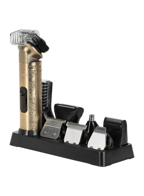 18-in-1 Rechargeable Digital Grooming Kit | Removable and Washable Blades, Zero Overlap Blades, T-Blade, U-Blade, Cosmetic Trimmer, Works 90 Minutes Continuously on Full Charge| Cord and Cordless Working, Prefect for Home and Professional Styling | 2 Years Warranty GTR56026N Gold & Black