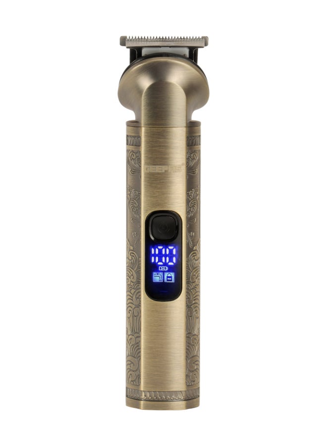 18-in-1 Rechargeable Digital Grooming Kit | Removable and Washable Blades, Zero Overlap Blades, T-Blade, U-Blade, Cosmetic Trimmer, Works 90 Minutes Continuously on Full Charge| Cord and Cordless Working, Prefect for Home and Professional Styling | 2 Years Warranty GTR56026N Gold & Black