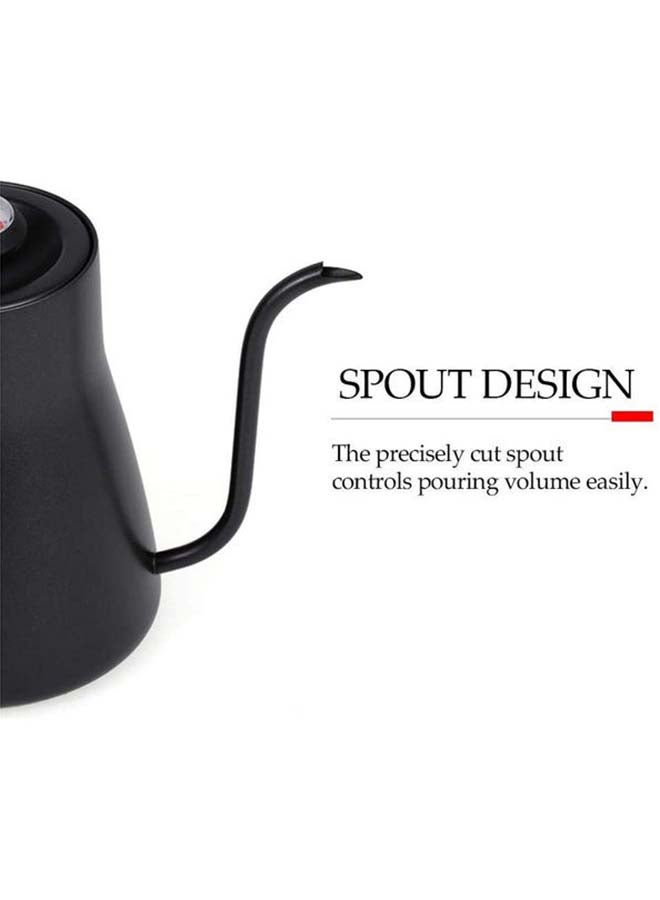 MIBRU - Dripping Jug With Wooden Handle Black 850ml - Image 1