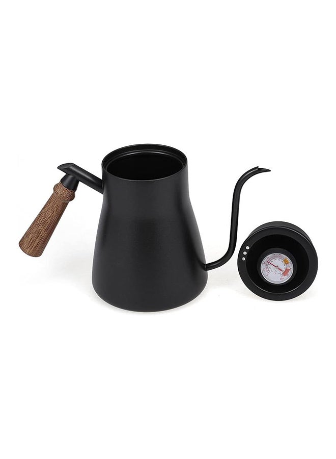 MIBRU - Dripping Jug With Wooden Handle Black 850ml - Image 1