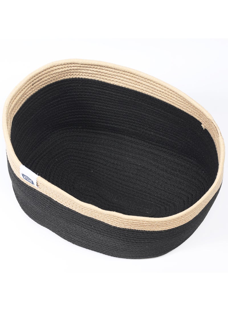 Little Story - Multipurpose And Laundry Caddy Basket - Black - Image 1