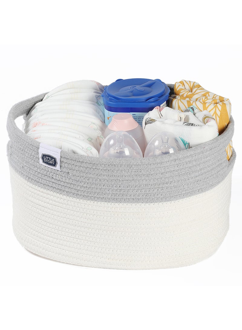 Little Story Multipurpose And Laundry Caddy Basket - White - Image 2
