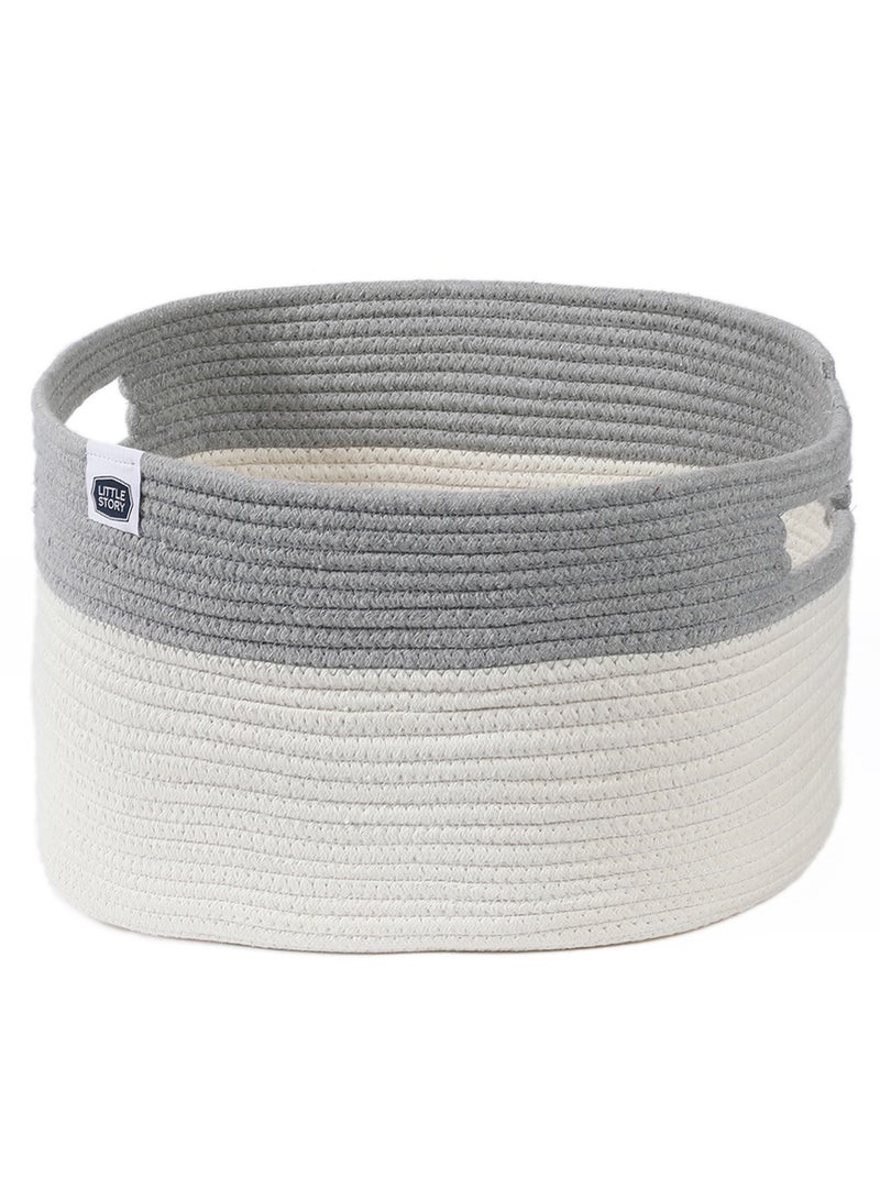 Little Story Multipurpose And Laundry Caddy Basket - White - Image 1