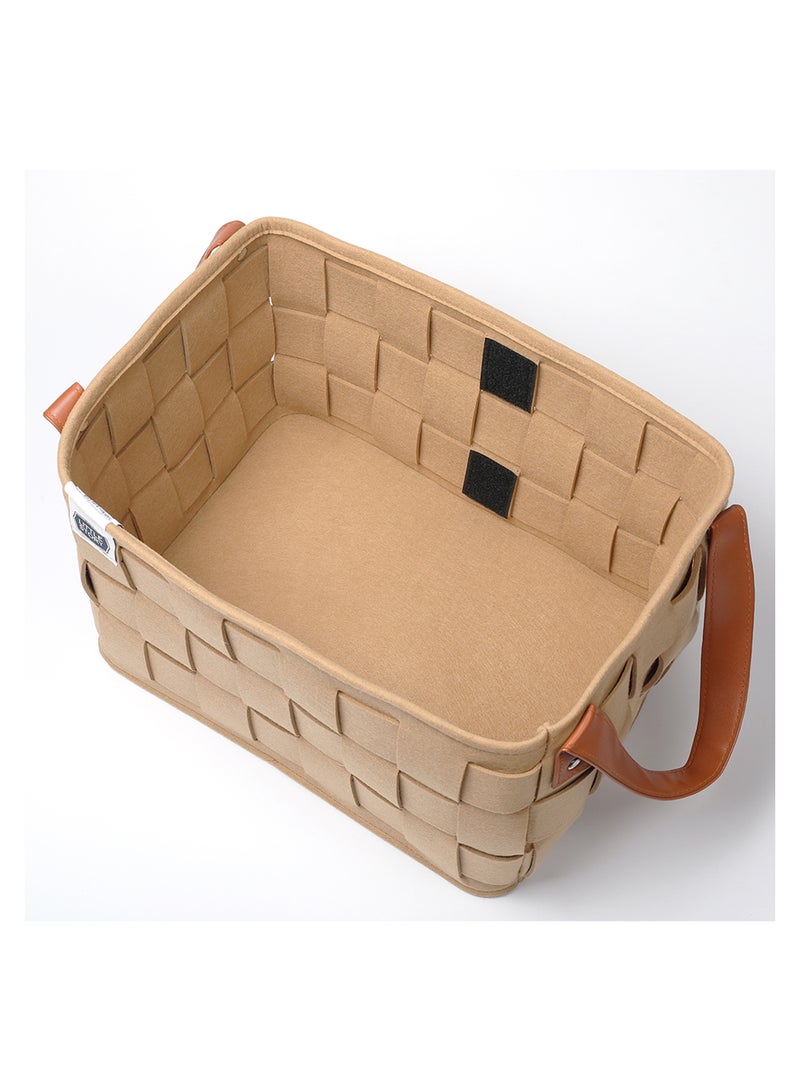 Little Story - Multipurpose And Laundry Caddy Basket Felt - Multicolour - Image 1
