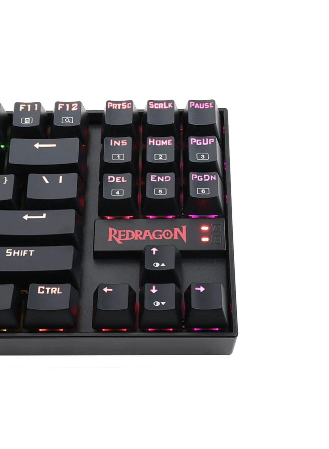 REDRAGON - Redragon K552-RGB Kumara RGB LED Backlit Mechanical Gaming Keyboard (Black) - Image 1