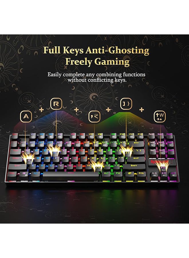 552-RGB Kumara RGB LED Backlit Mechanical Gaming Keyboard- Red Switches