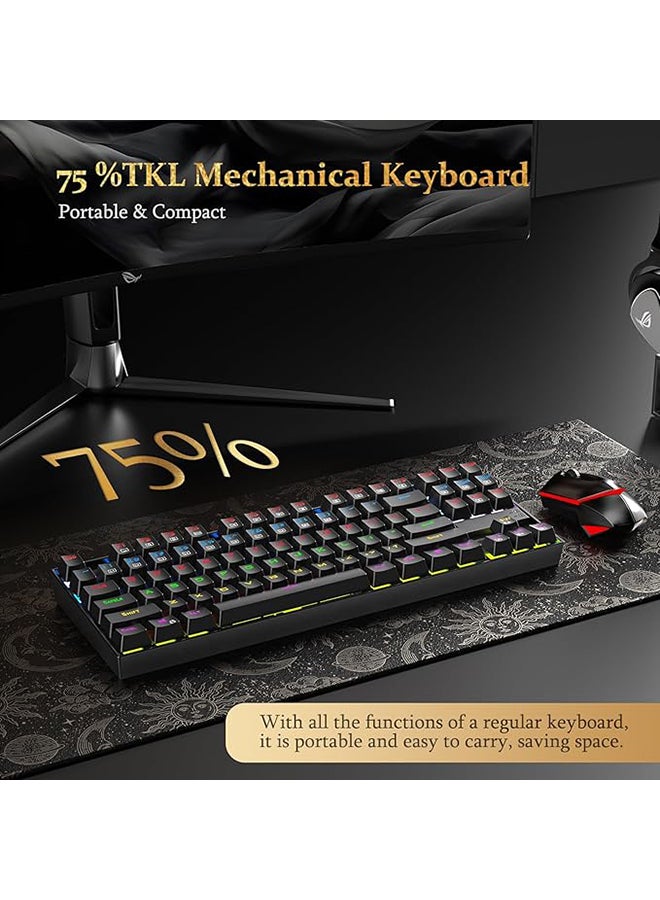 552-RGB Kumara RGB LED Backlit Mechanical Gaming Keyboard- Red Switches