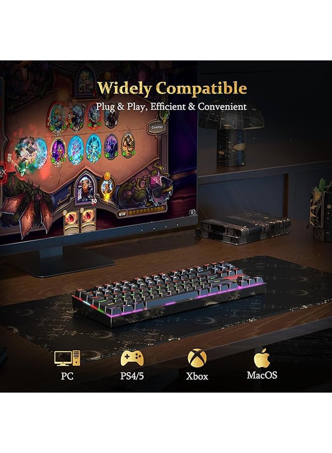 552-RGB Kumara RGB LED Backlit Mechanical Gaming Keyboard- Red Switches